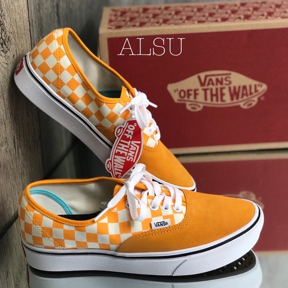 VANS Comfycush Authentic Checker Zinnia Yellow W - Picture 6 of 8